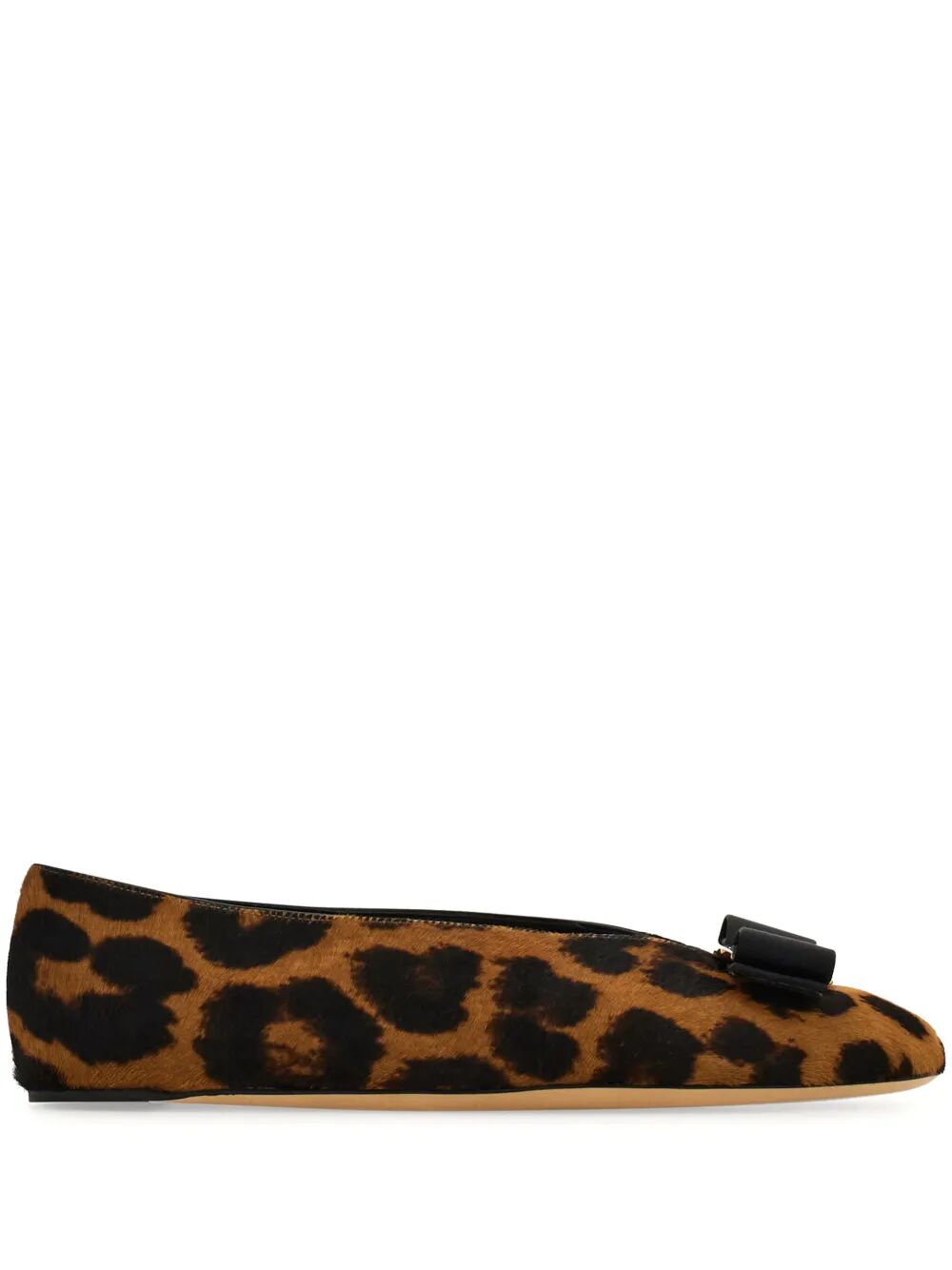HORSEHAIR PRINTED VANNA BALLET FLATS