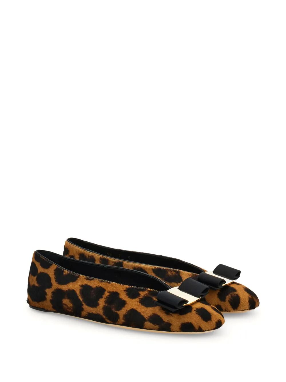 HORSEHAIR PRINTED VANNA BALLET FLATS