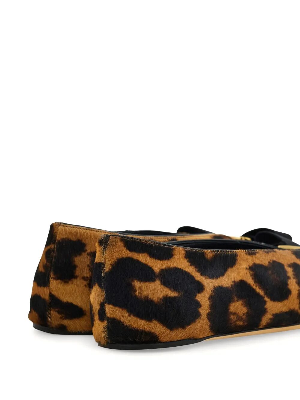 HORSEHAIR PRINTED VANNA BALLET FLATS