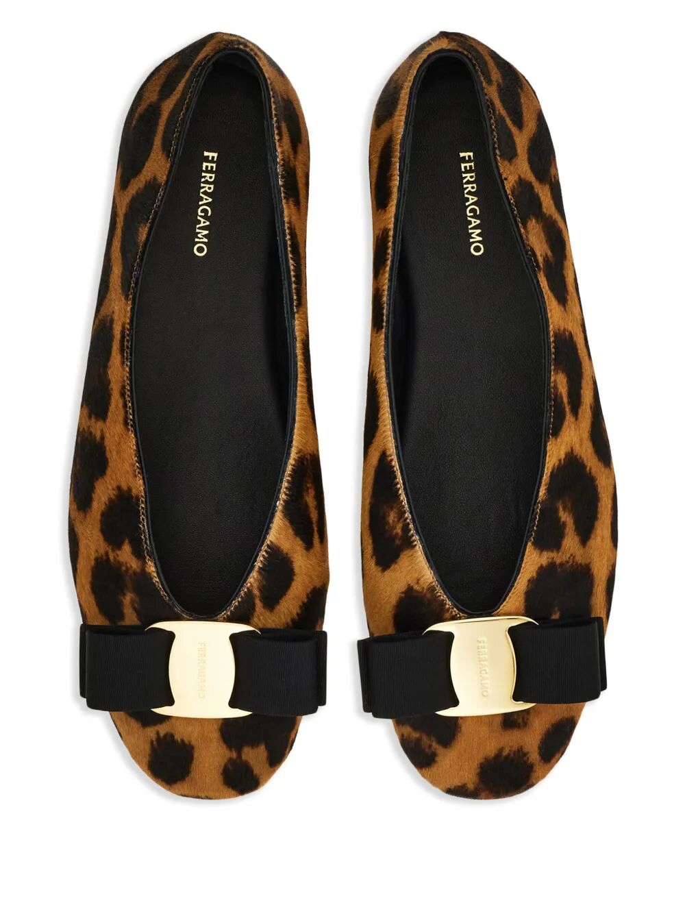 HORSEHAIR PRINTED VANNA BALLET FLATS