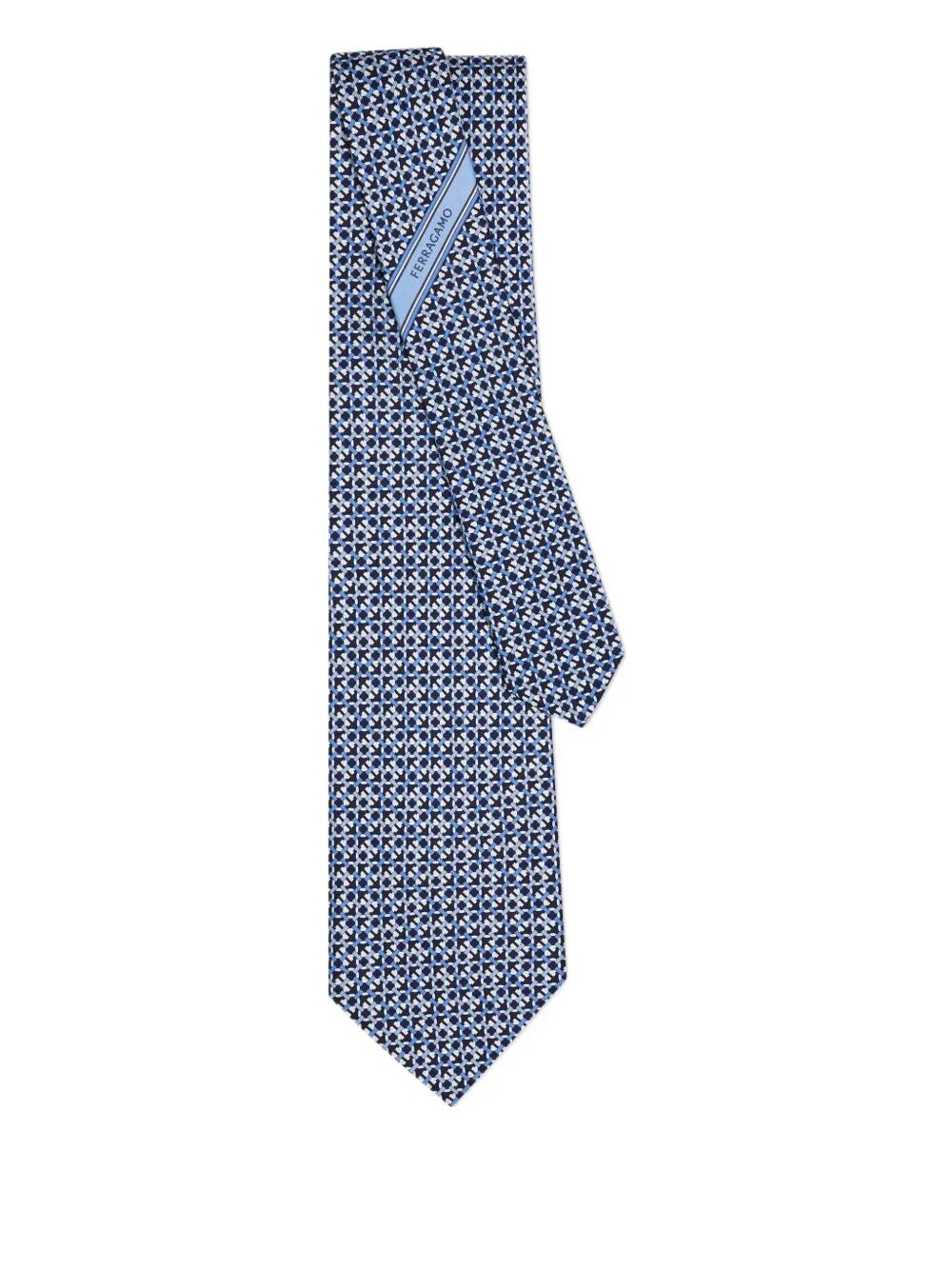 ANTEO GANCINI PRINT SILK TIE