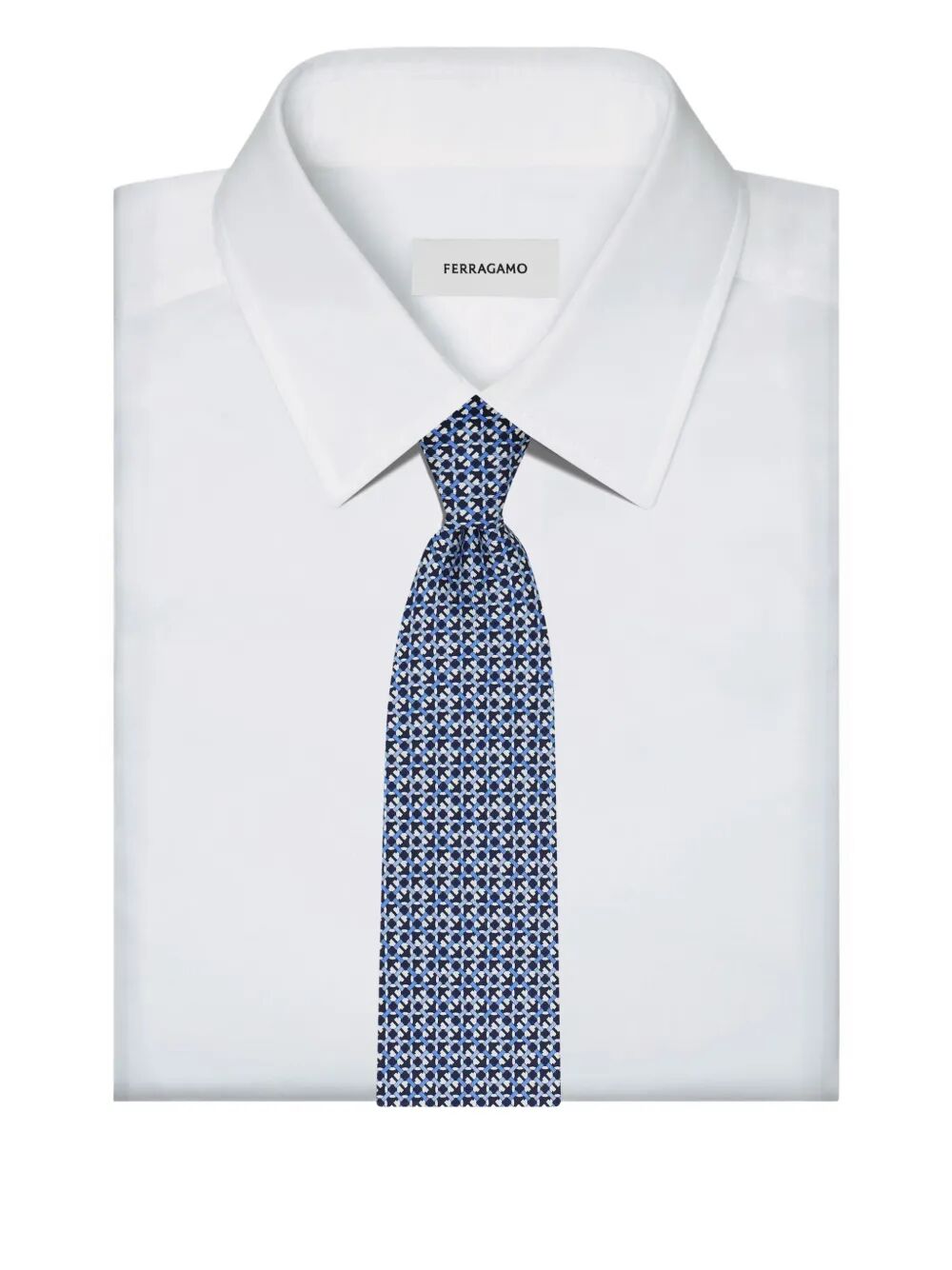 ANTEO GANCINI PRINT SILK TIE