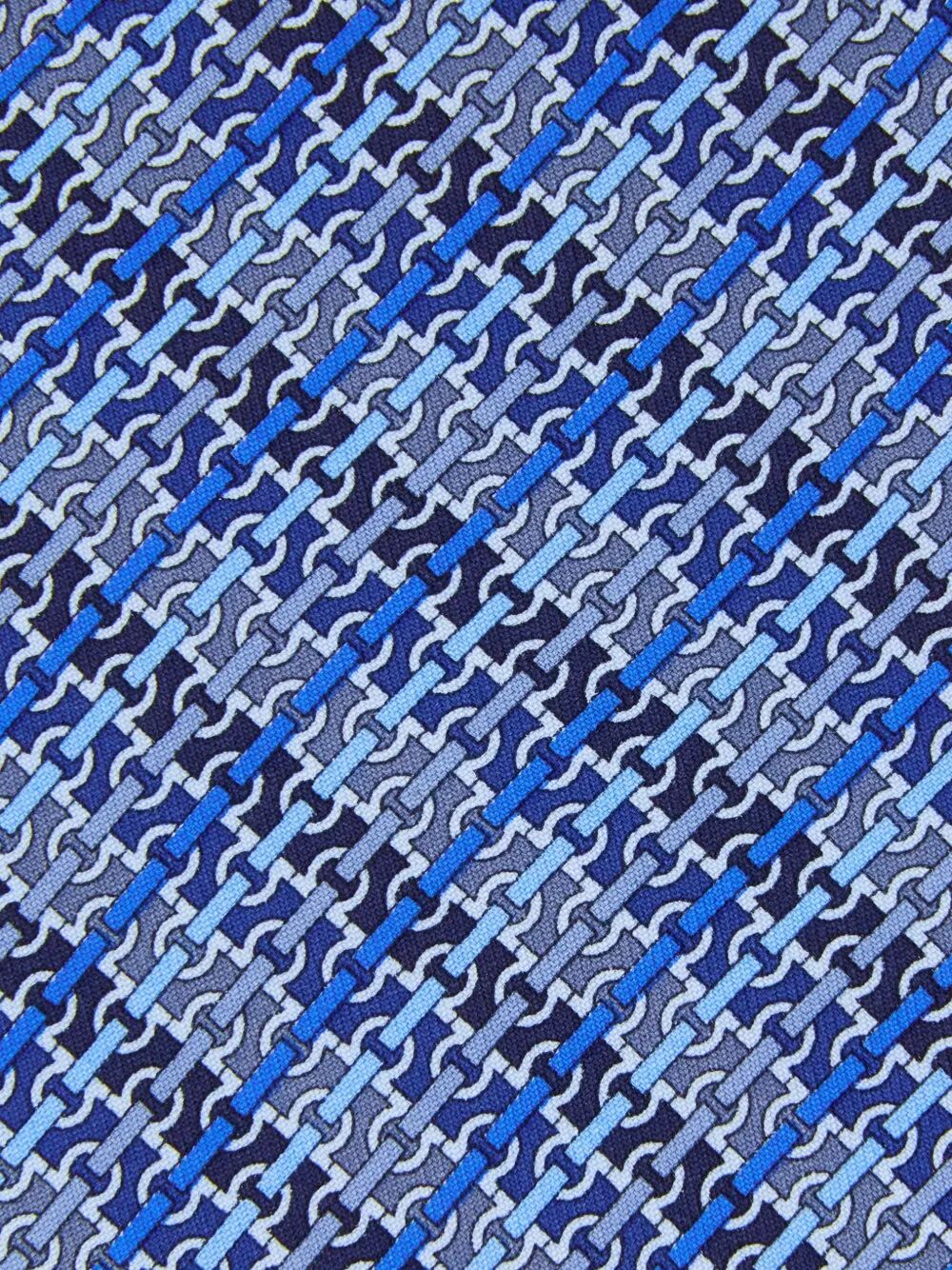 ARAZZO GANCINI CHAIN PRINT SILK TIE