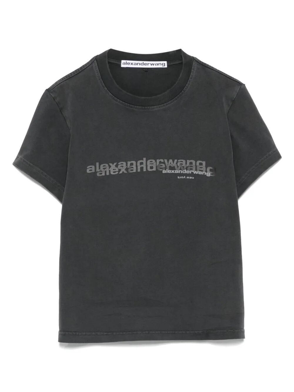 COTTON SHRUNKEN LOGO T-SHIRT