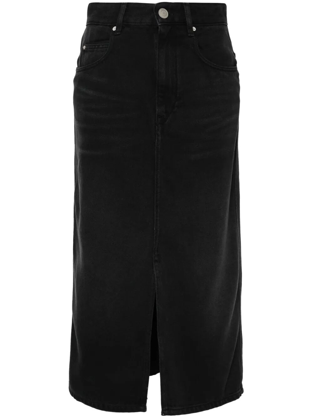TILAURIA FINE DENIM MIDI SKIRT