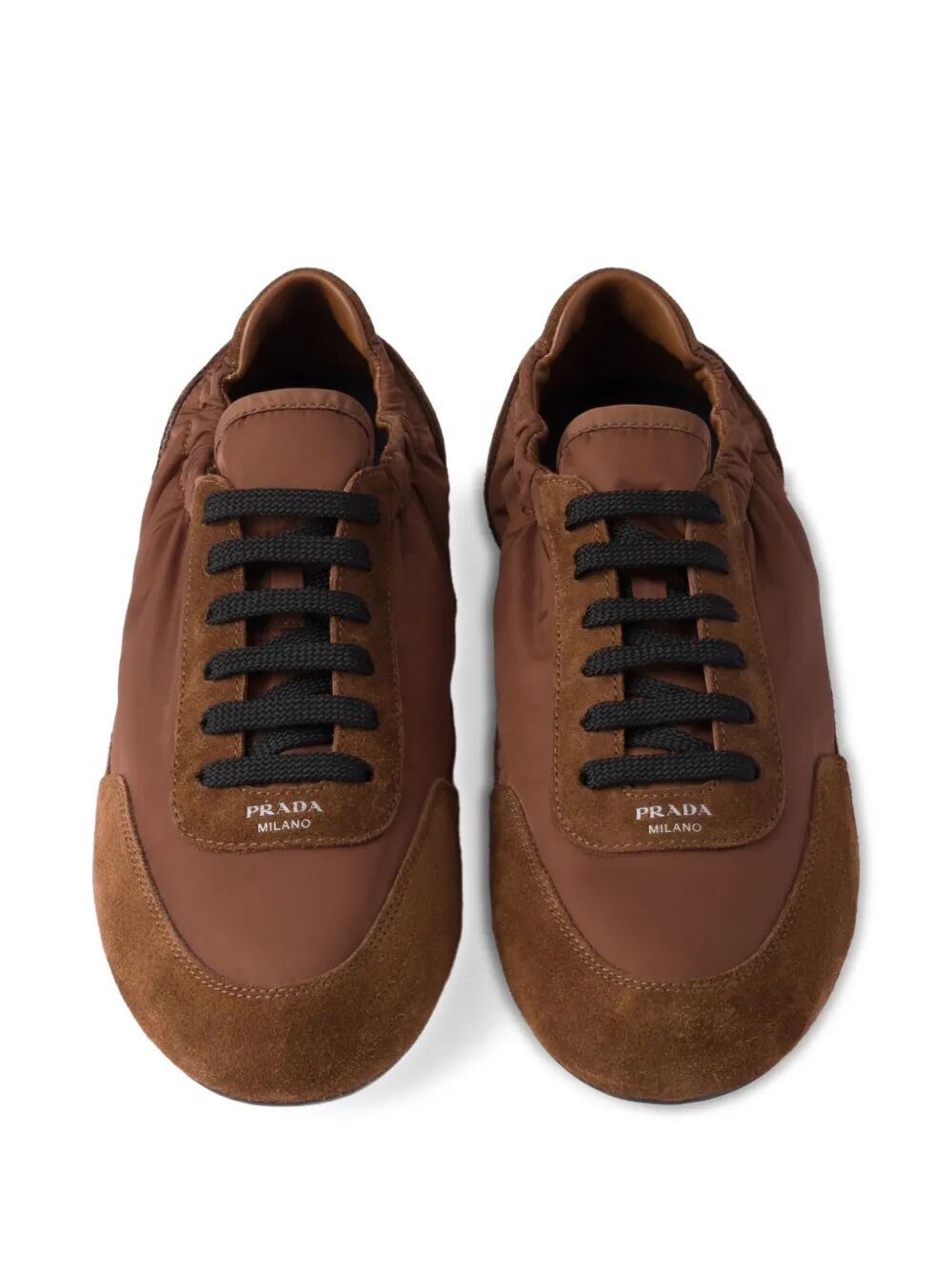 COLLAPSE RE-NYLON AND SUEDE SNEAKERS