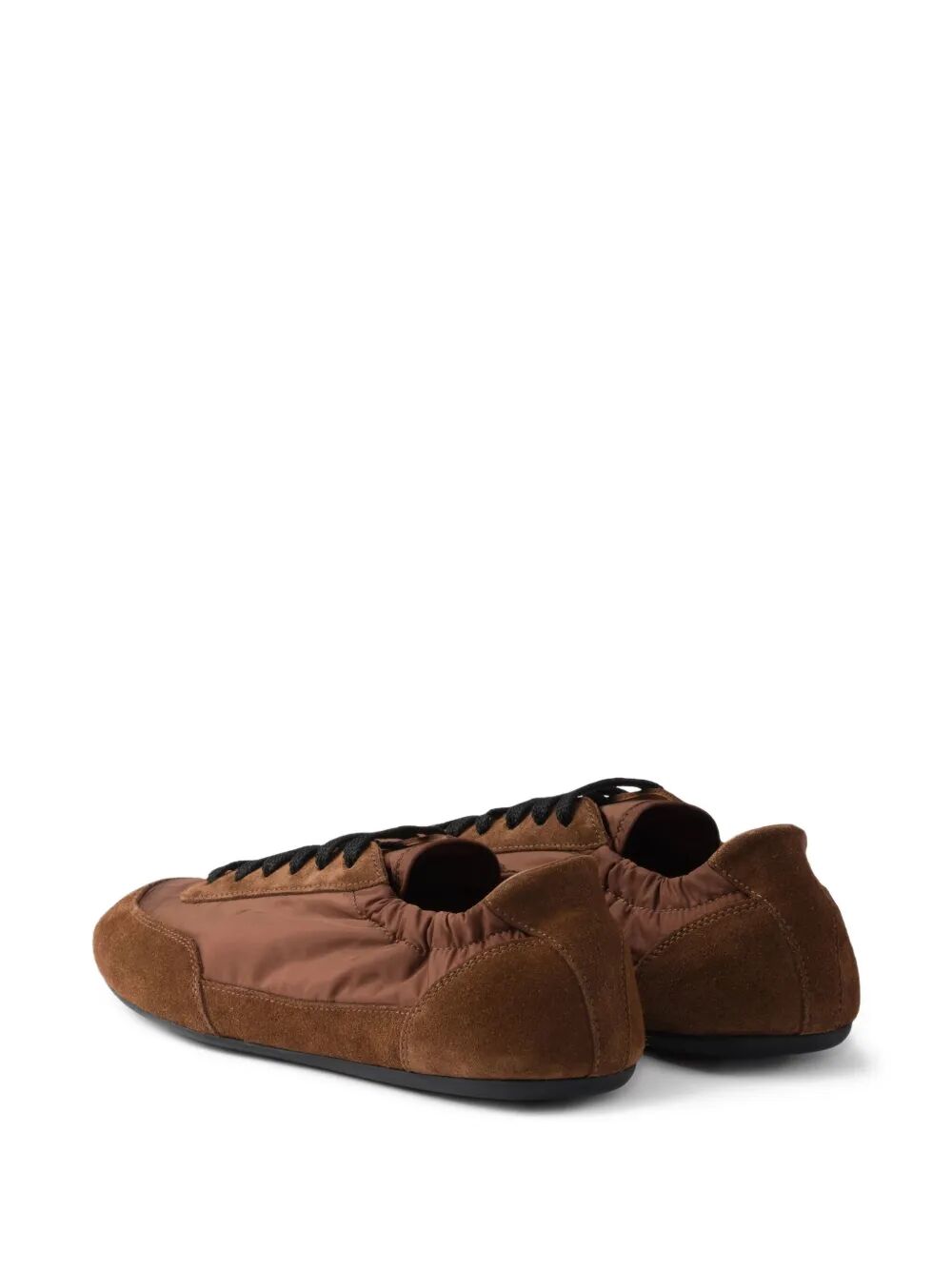 COLLAPSE RE-NYLON AND SUEDE SNEAKERS