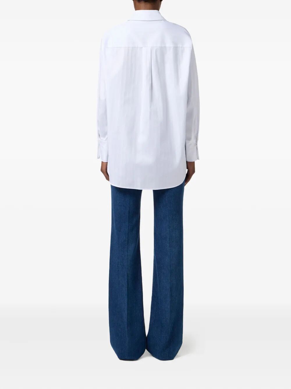 PRINTED LOGO COTTON POPLIN STRIPED SHIRT