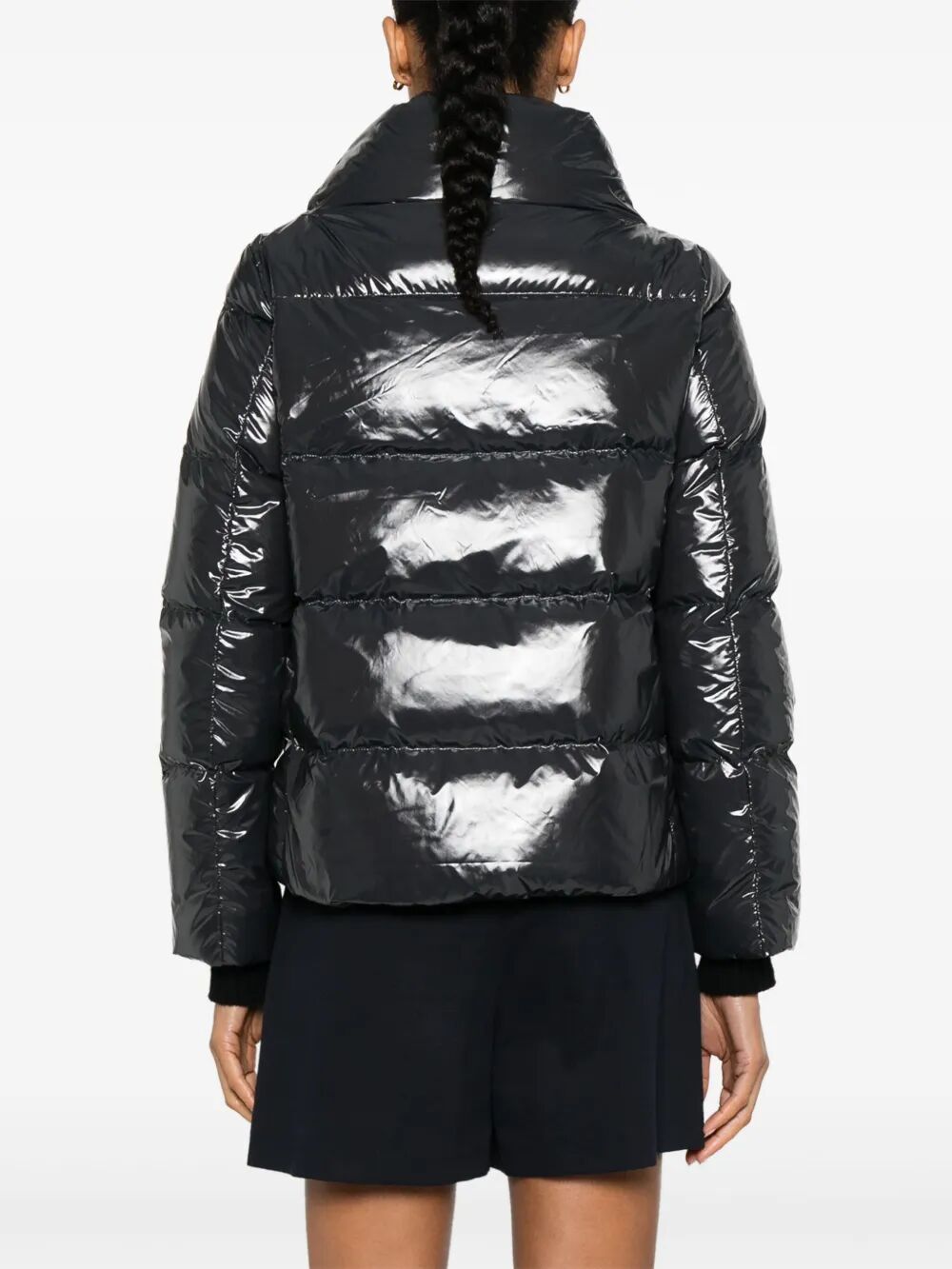 GLOSSY FINISH PUFFER JACKET