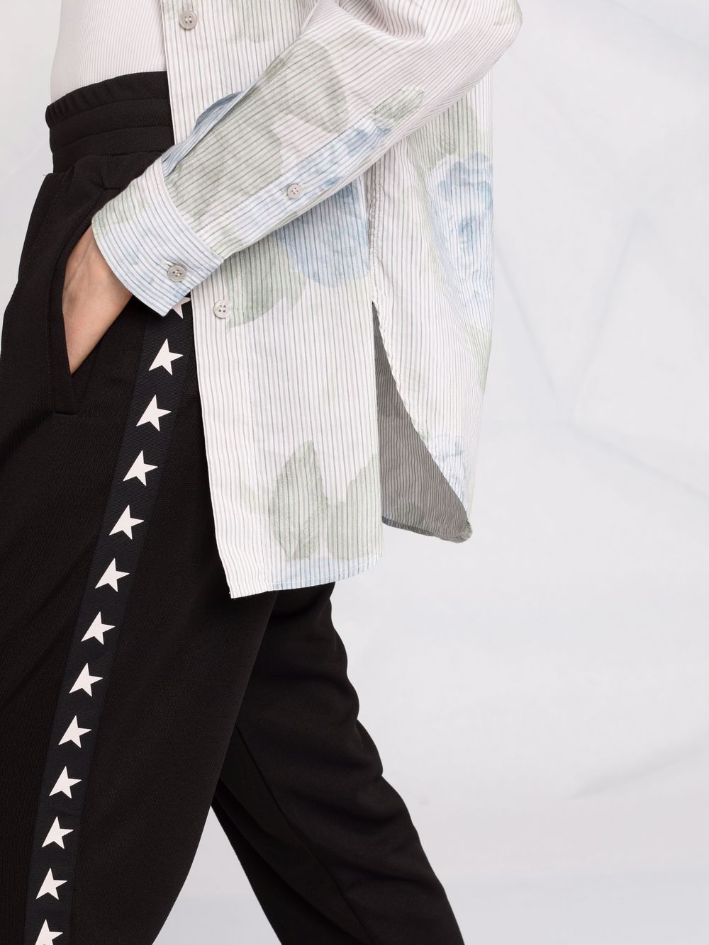 TECHNICAL JERSEY JOGGERS WITH STARS ON THE SIDES