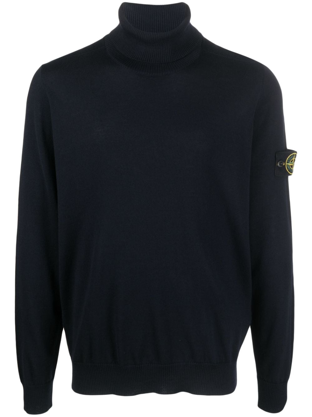 ROLL-NECK FINE KNIT WOOL JUMPER