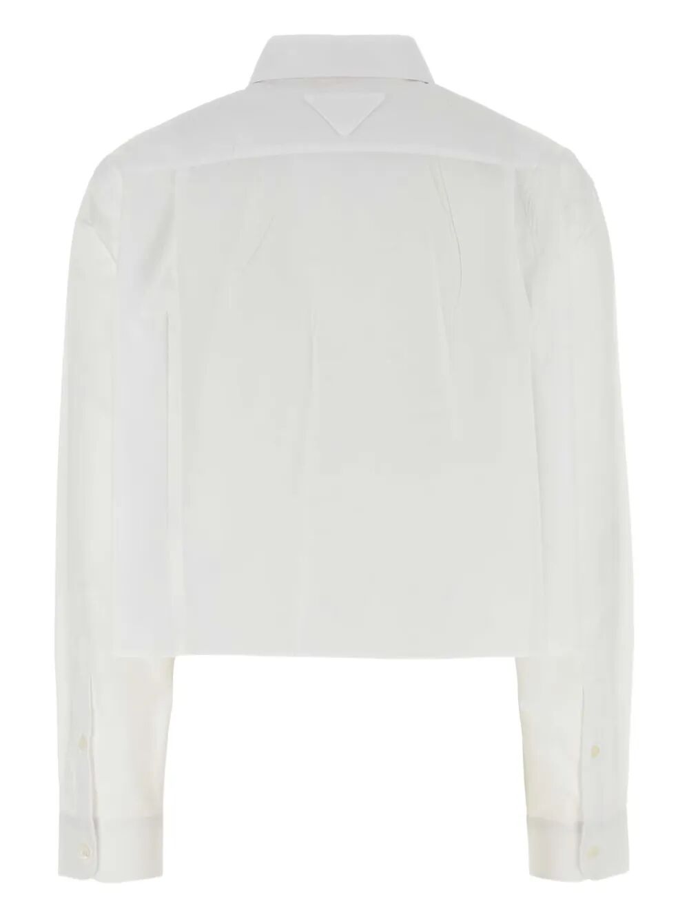 BOW-DETAIL CROPPED SHIRT