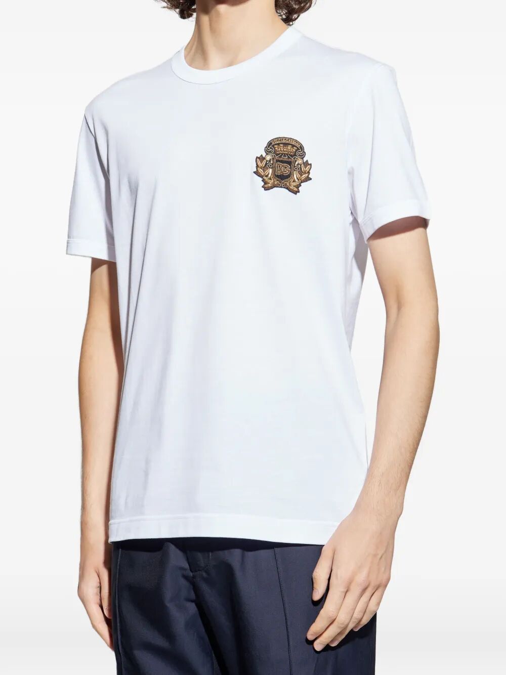 CREST PATCH COTTON T-SHIRT