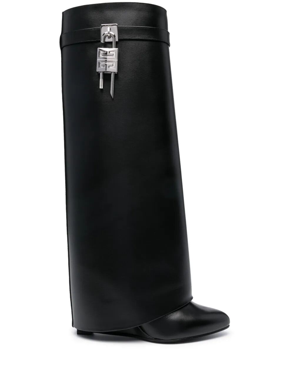 SHARK LOCK LEATHER BOOTS