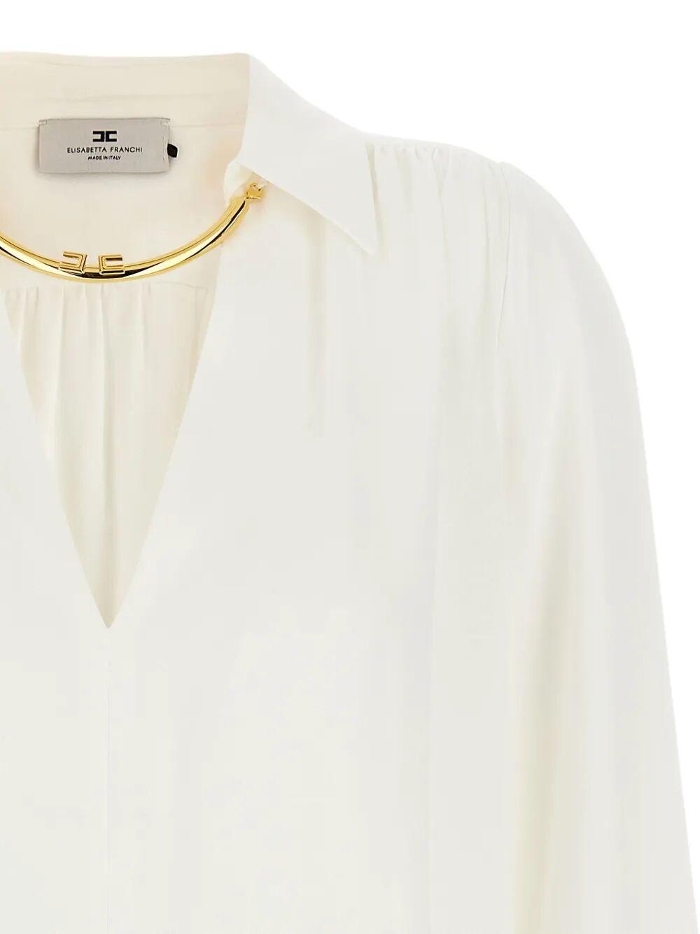 BLOUSE IN GEORGETTE FABRIC WITH JEWEL DETAIL