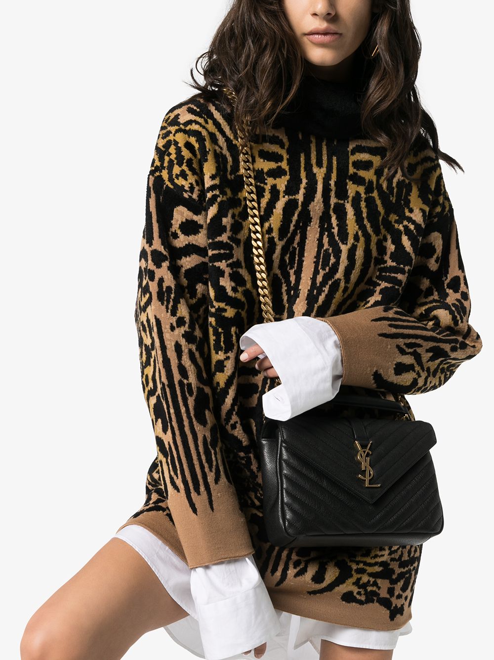 COLLEGE MEDIUM BAG IN QUILTED LEATHER