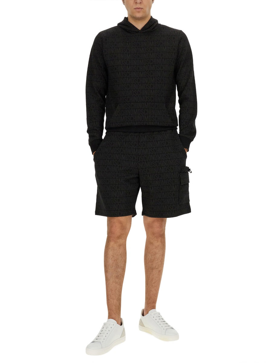 SWEATSHIRT WITH ALL OVER LOGO