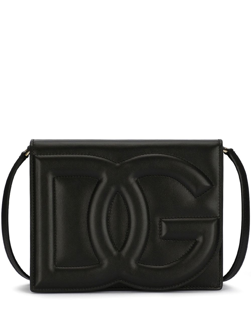 DG LOGO LEATHER CROSSBODY BAG