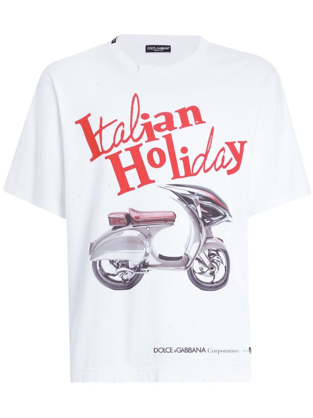 VESPA PRINT COTTON T-SHIRT