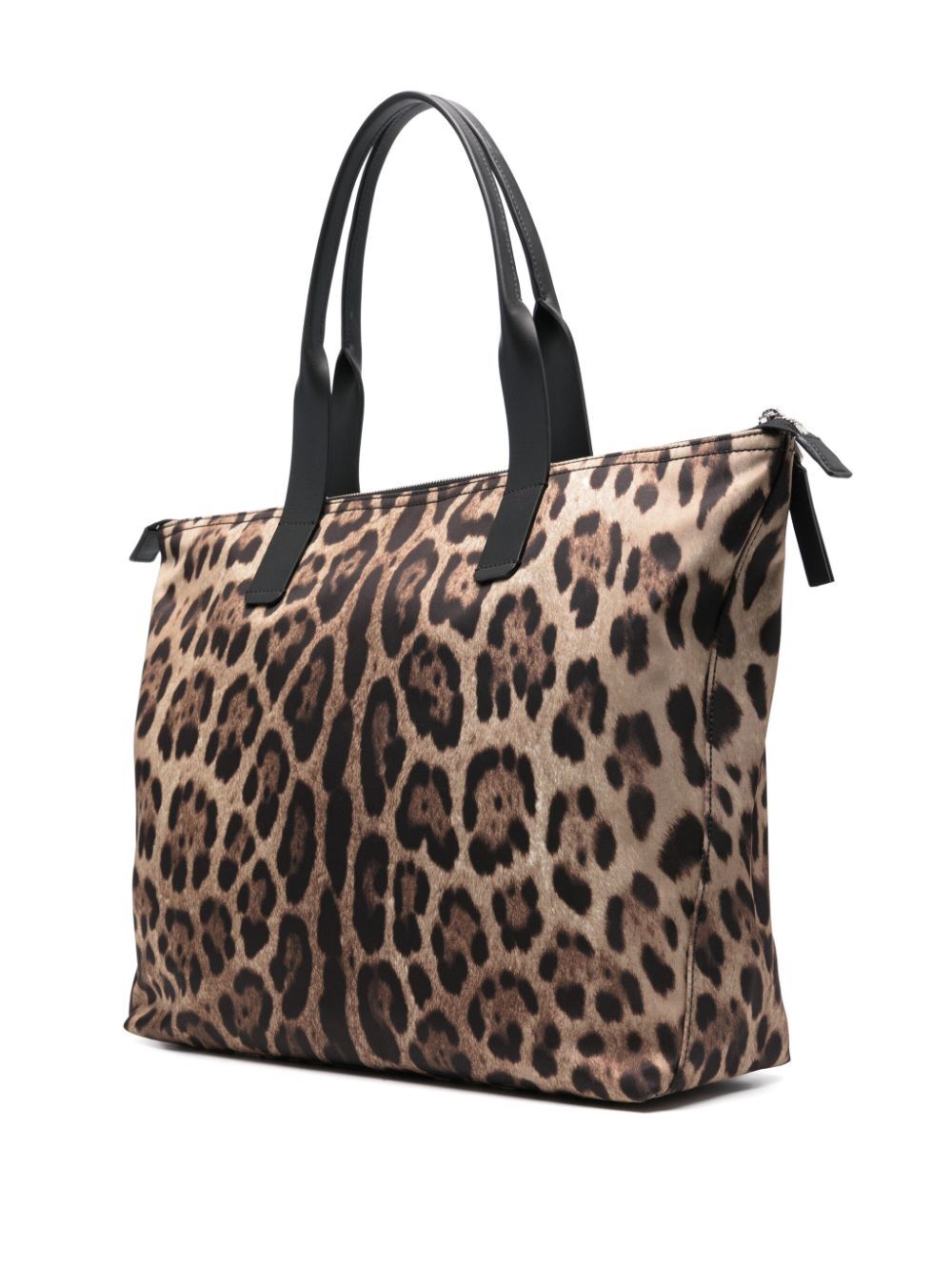 LEOPARD PRINT NYLON ADAMO SHOPPER