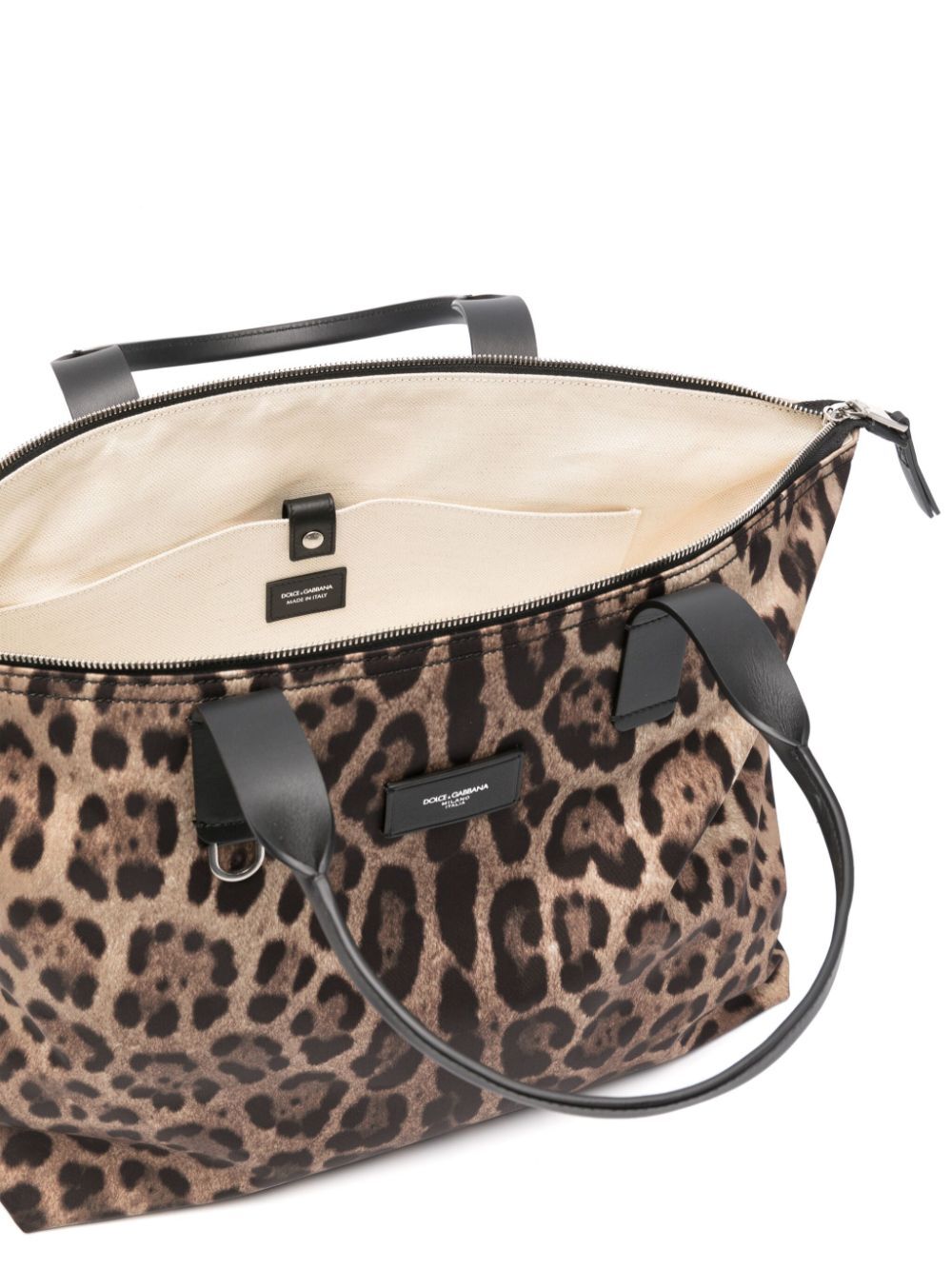 LEOPARD PRINT NYLON ADAMO SHOPPER