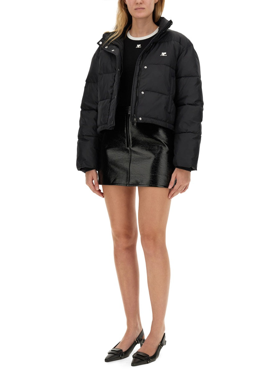 DOWN JACKET WITH LOGO