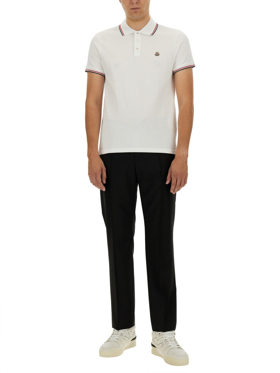 POLO WITH LOGO PATCH