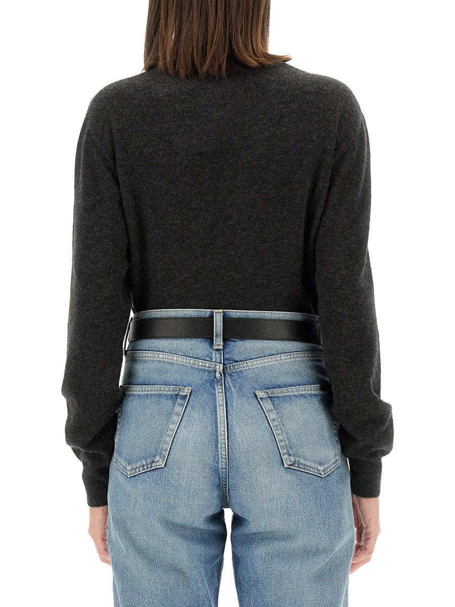 CASHMERE AND SILK SWEATER
