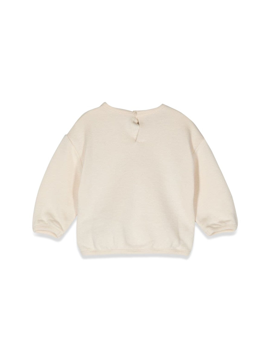 b sweatshirt felted cotton j/ white/mix