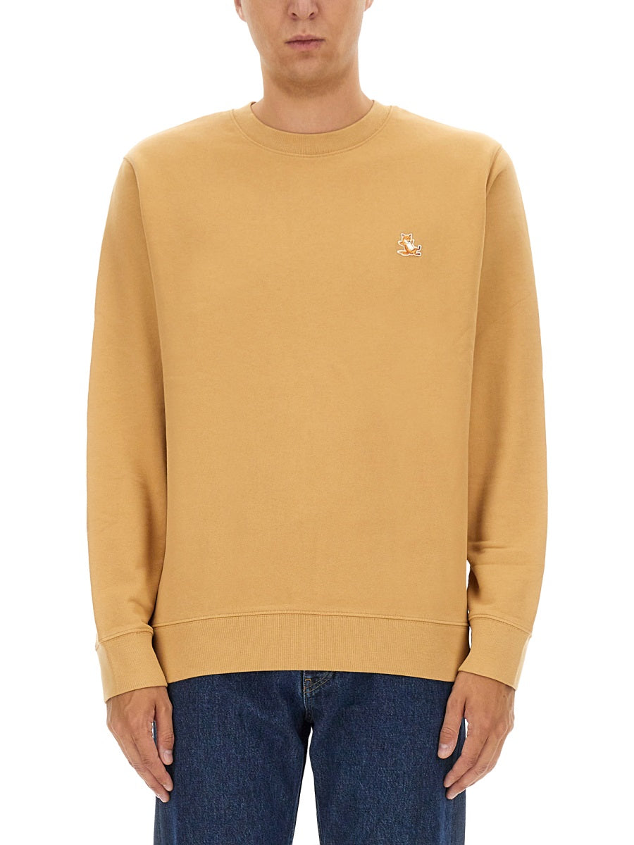 SWEATSHIRT WITH LOGO PATCH
