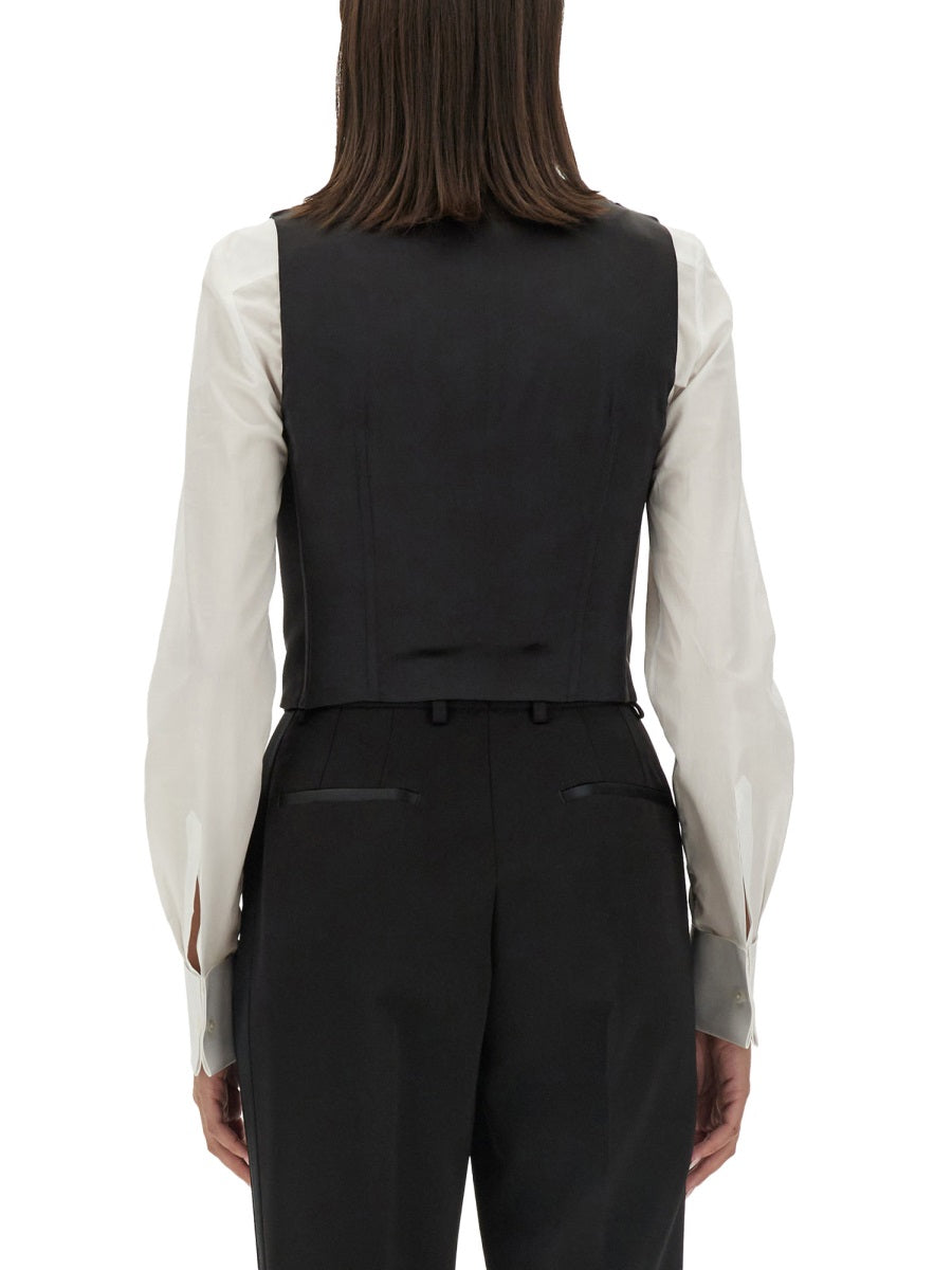DOUBLE-BREASTED TUXEDO VEST
