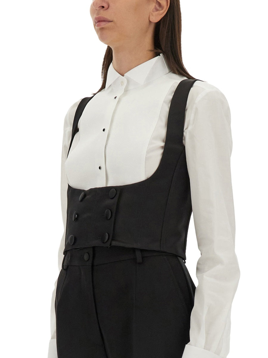 DOUBLE-BREASTED TUXEDO VEST