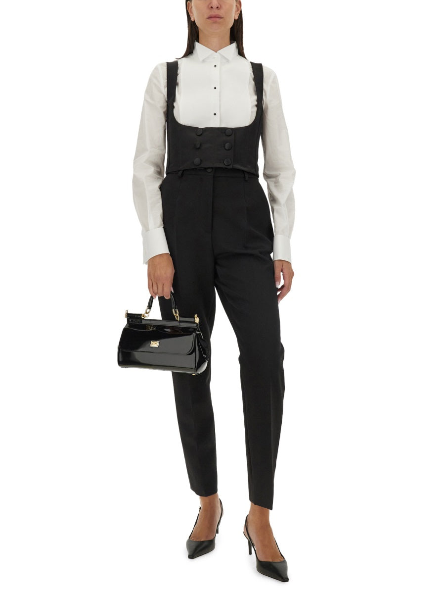 DOUBLE-BREASTED TUXEDO VEST