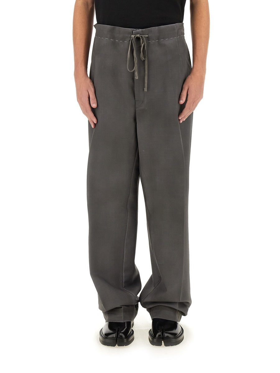 WOOL AND MOHAIR PANTS
