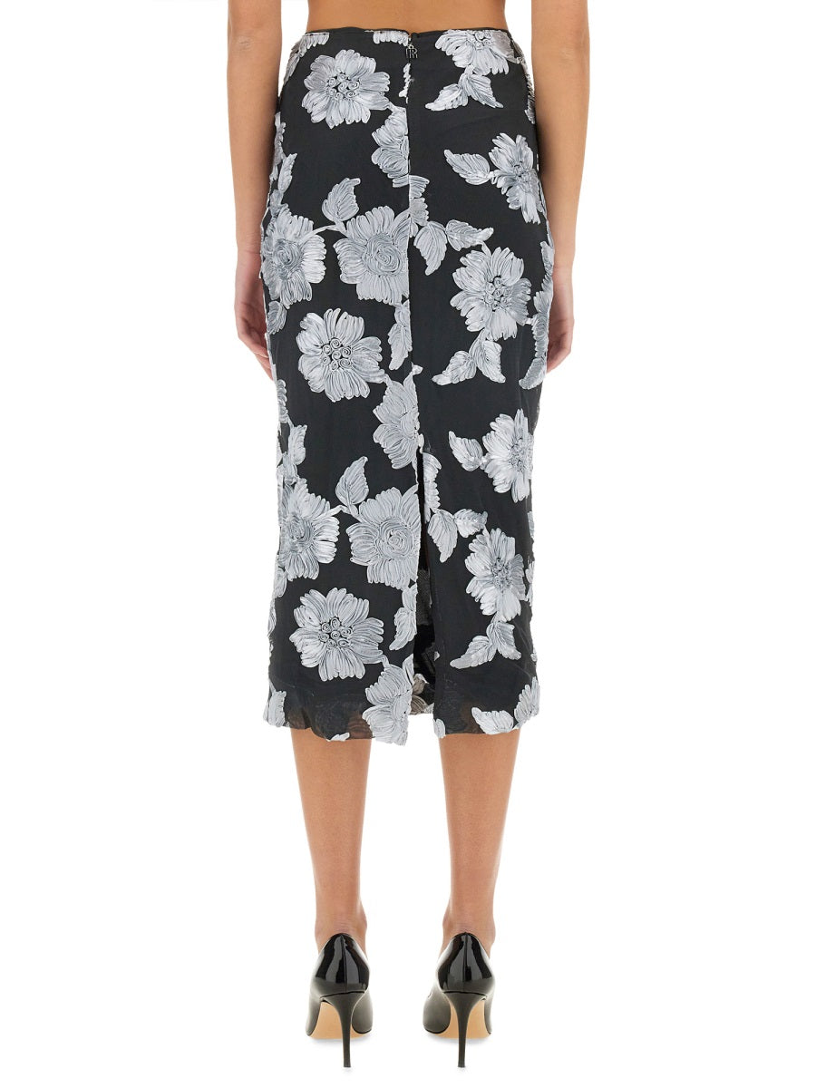 FLORAL PENCIL SKIRT