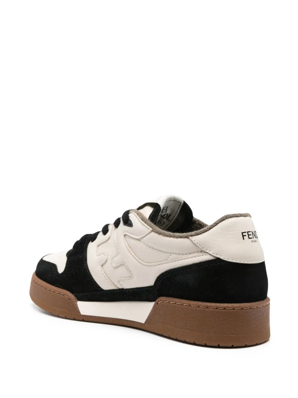 MATCH LEATHER AND SUEDE LOW TOP SNEAKERS