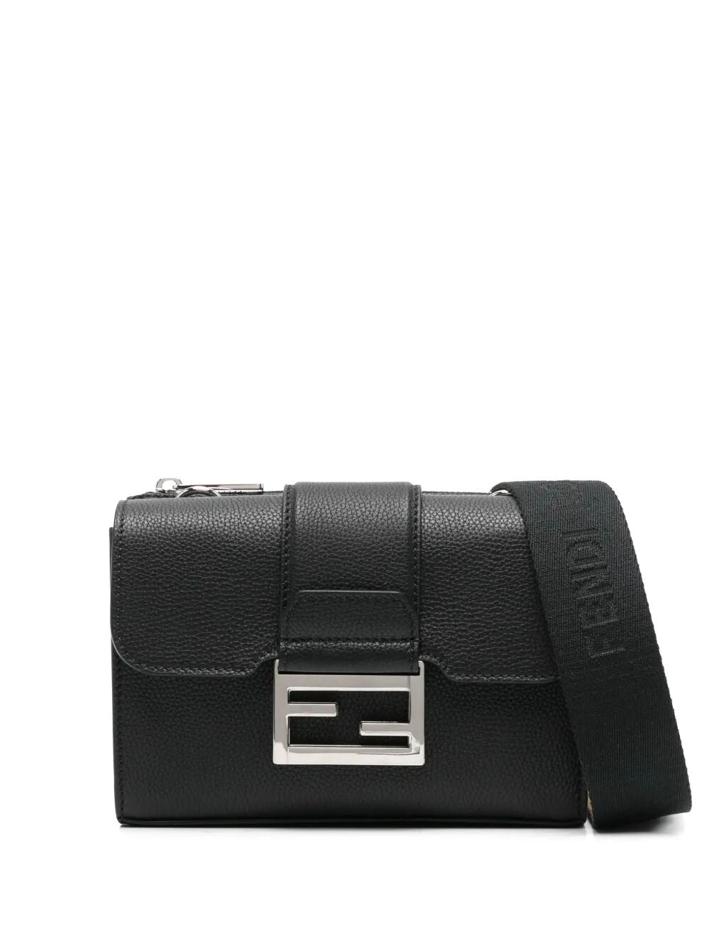 FULL-GRAIN LEATHER DOUBLE BAGUETTE BAG