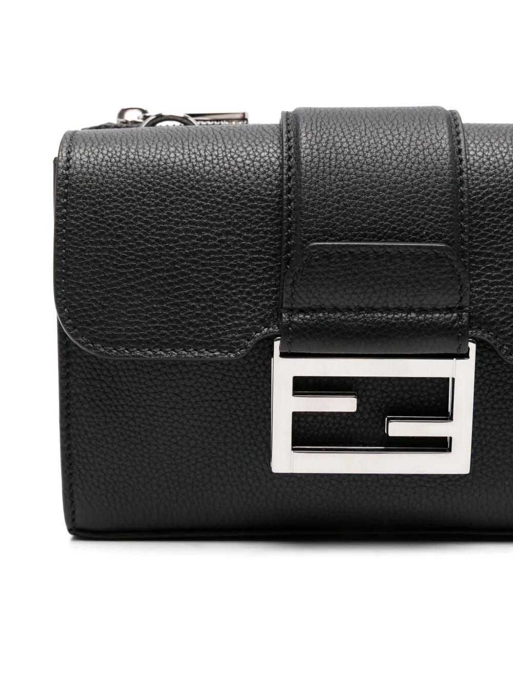 FULL-GRAIN LEATHER DOUBLE BAGUETTE BAG