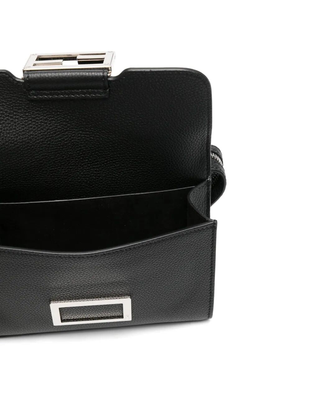 FULL-GRAIN LEATHER DOUBLE BAGUETTE BAG