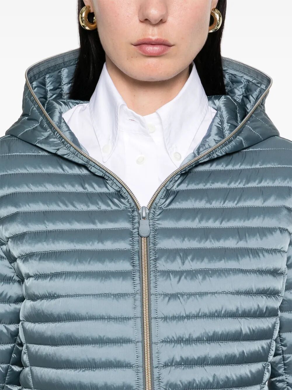 ALEXA HOODED PUFFER LIGHTWEIGHT JACKET