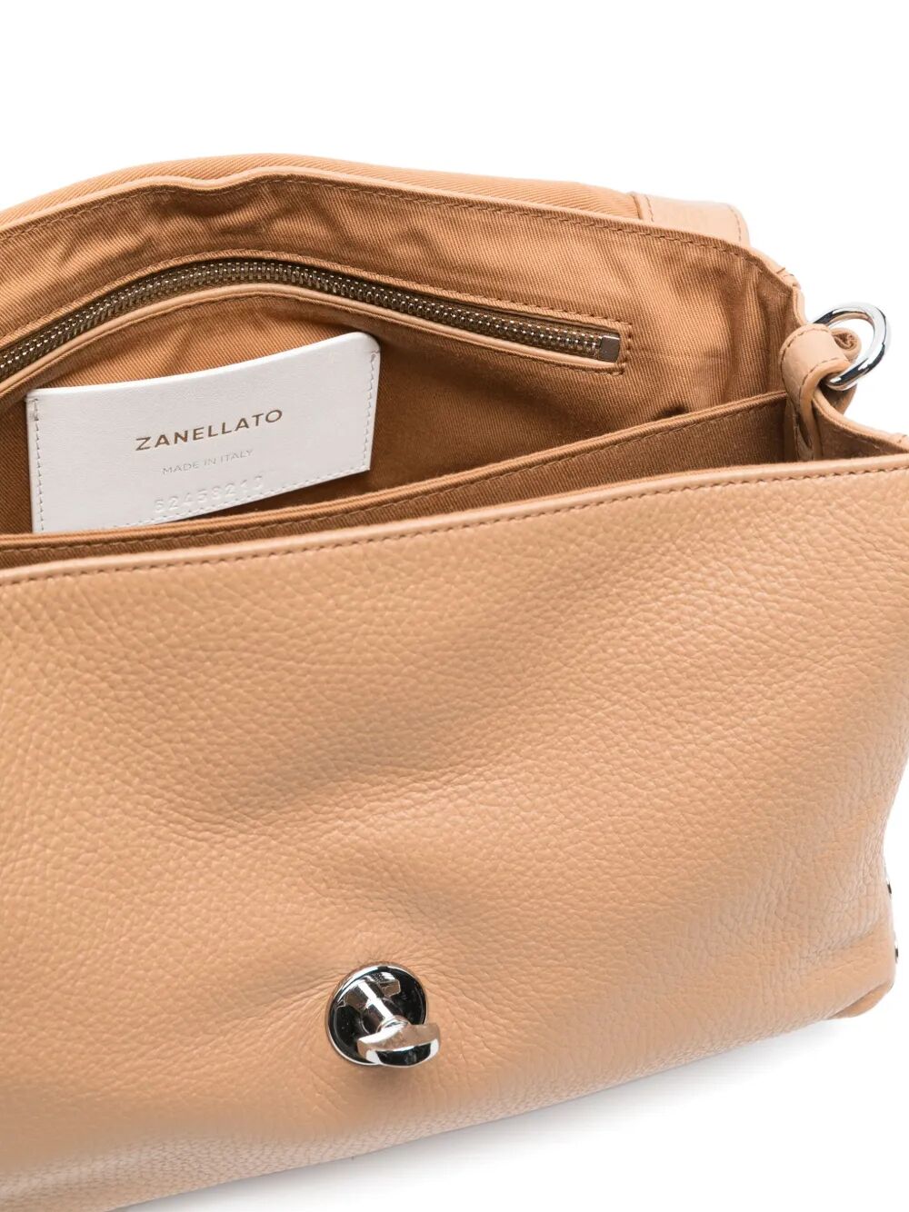 TUMBLED LEATHER SMALL POSTINA DAILY GIORNO BAG