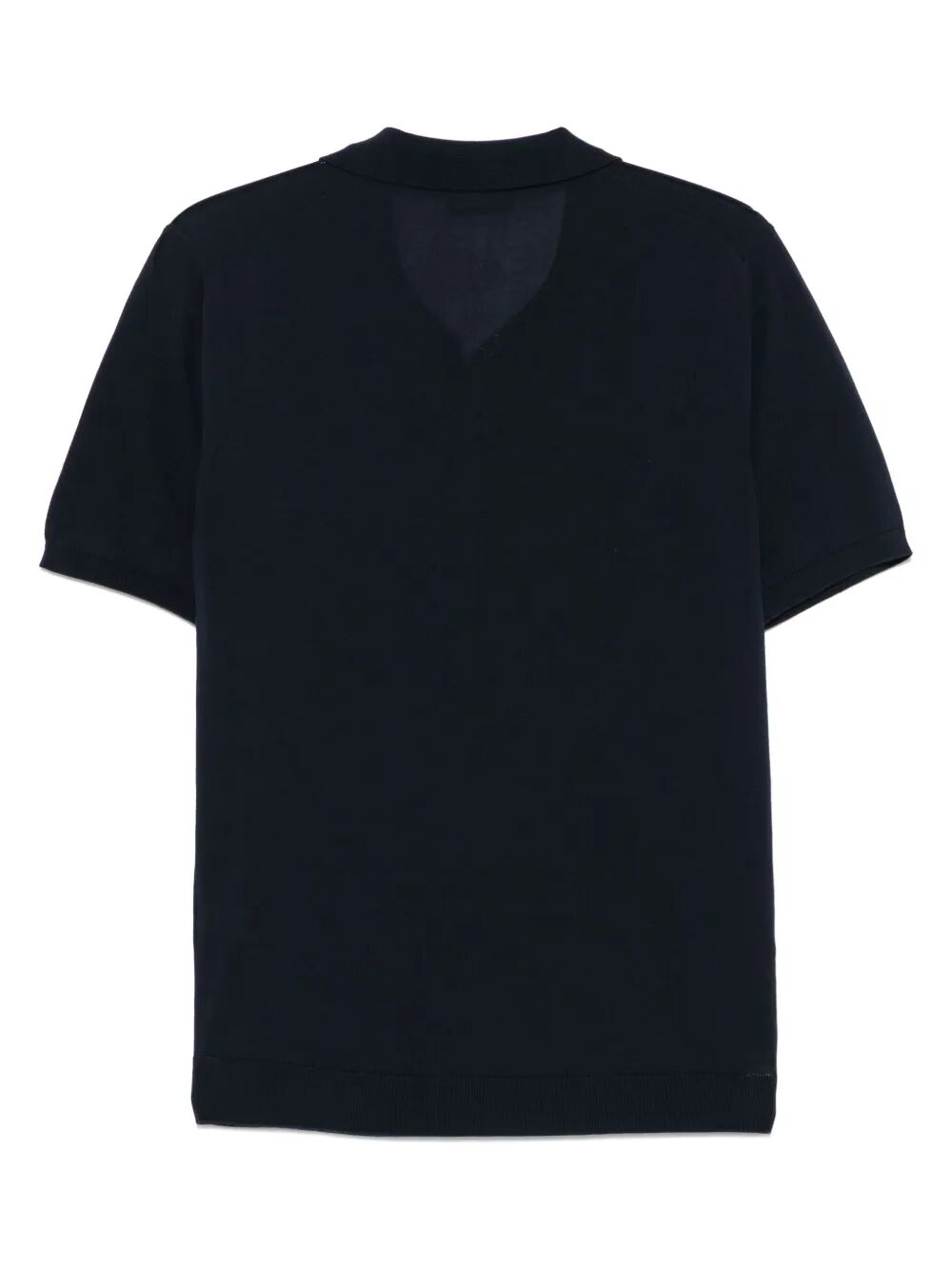 SHORT SLEEVED KNITTED COTTON POLO SHIRT