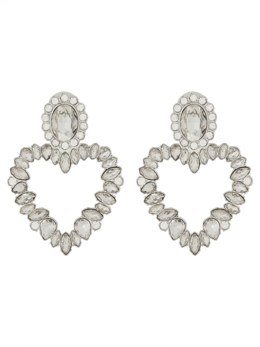 "CRYSTAL HEART" EARRINGS