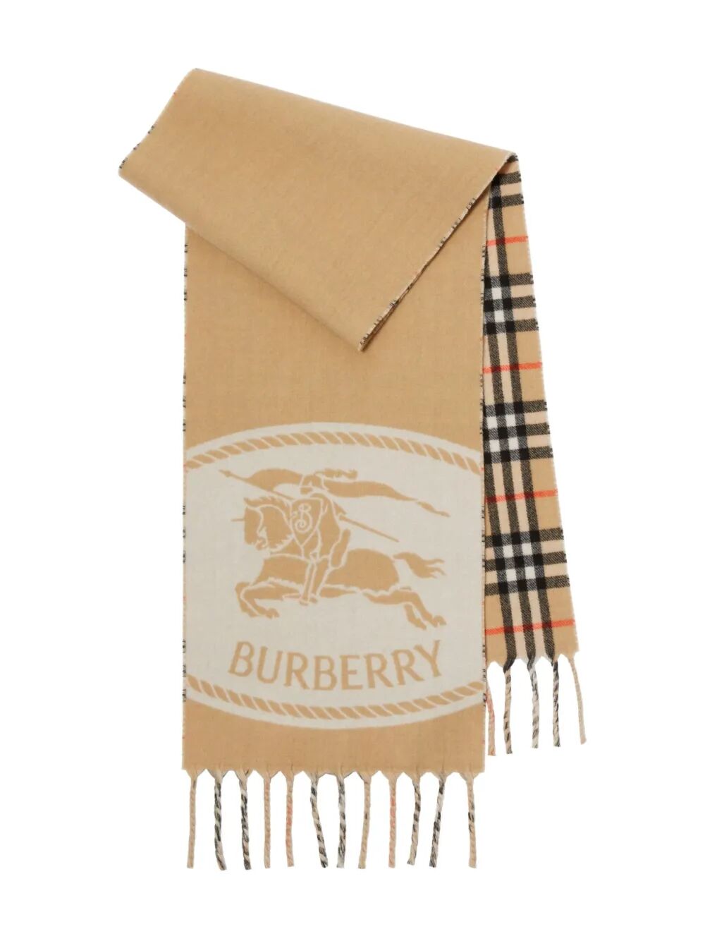 REVERSIBLE KNIGHT STAMP SCARF