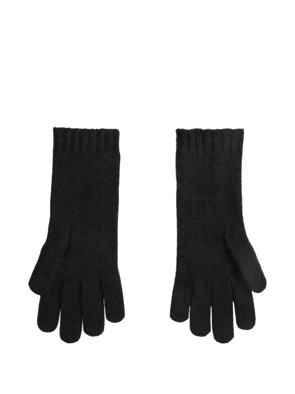 CABLE-KNIT WOOL AND CASHMERE GLOVES