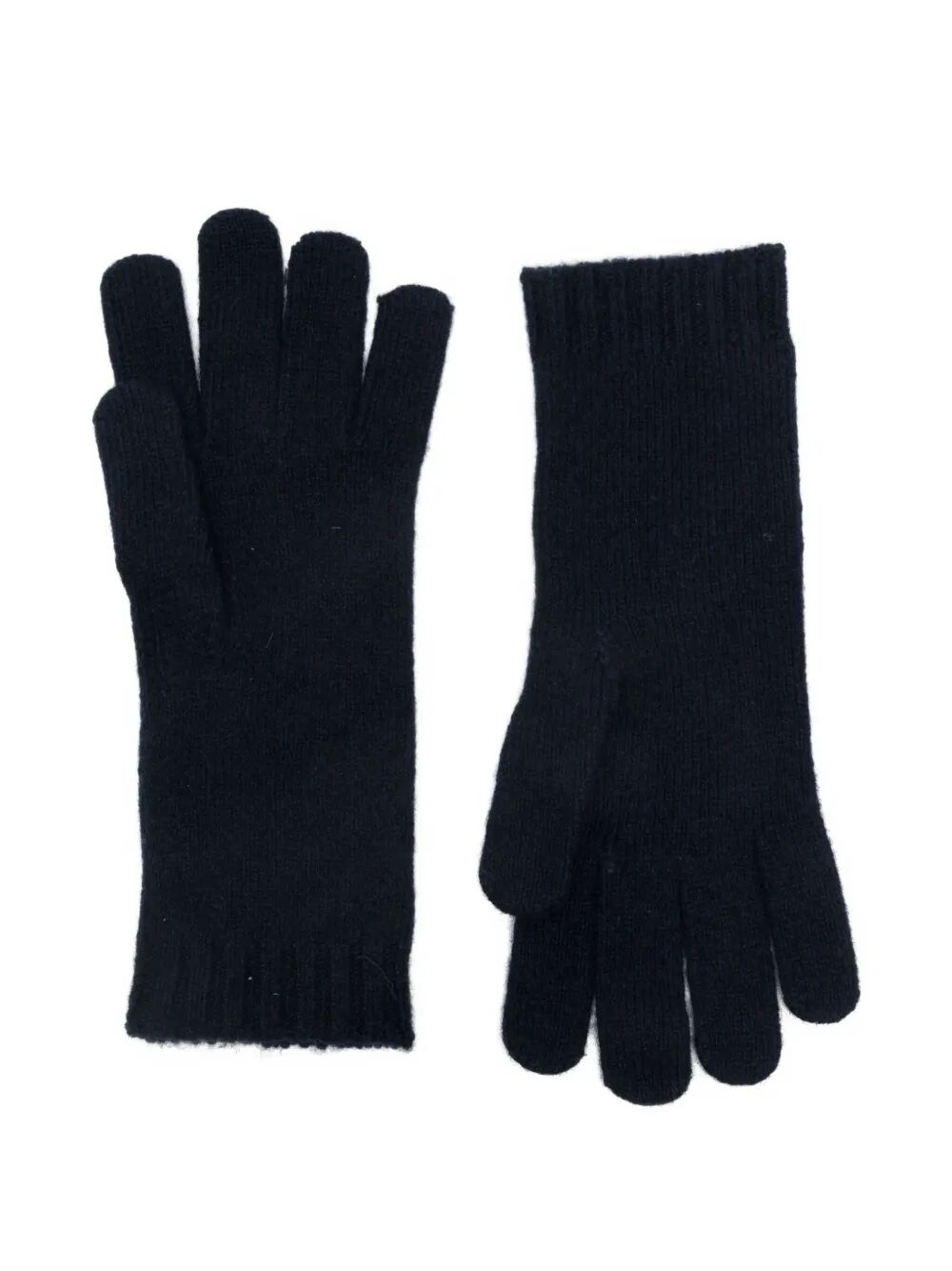 CABLE-KNIT WOOL AND CASHMERE GLOVES