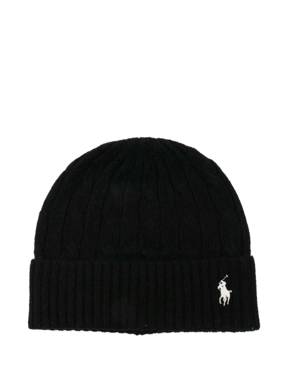 CABLE-KNIT WOOL AND CASHMERE BEANIE