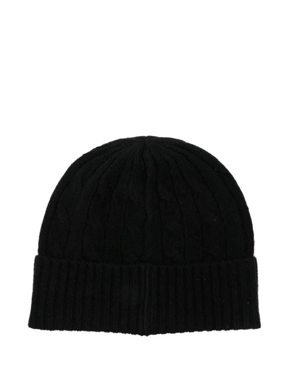 CABLE-KNIT WOOL AND CASHMERE BEANIE