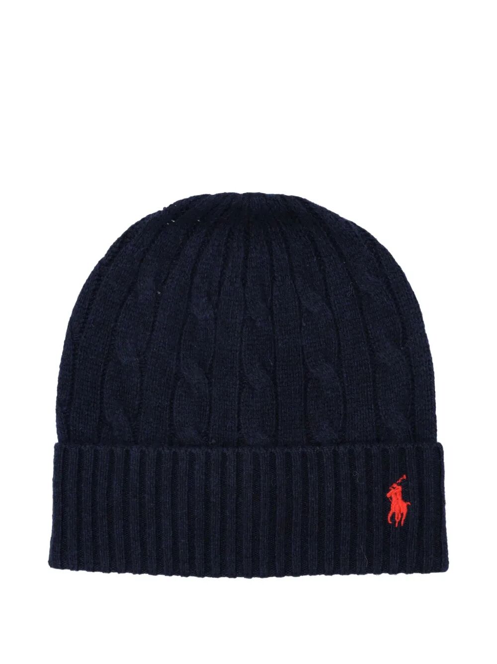 CABLE-KNIT WOOL AND CASHMERE BEANIE