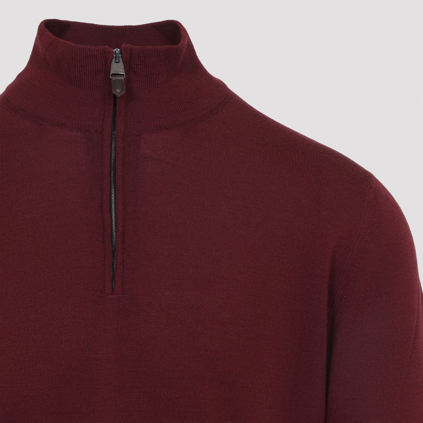Half Zip High Neck Sweater